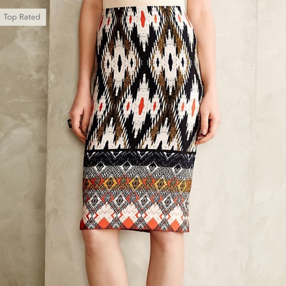 Anthropologie Maeve Igazu Pencil Skirt Size M
